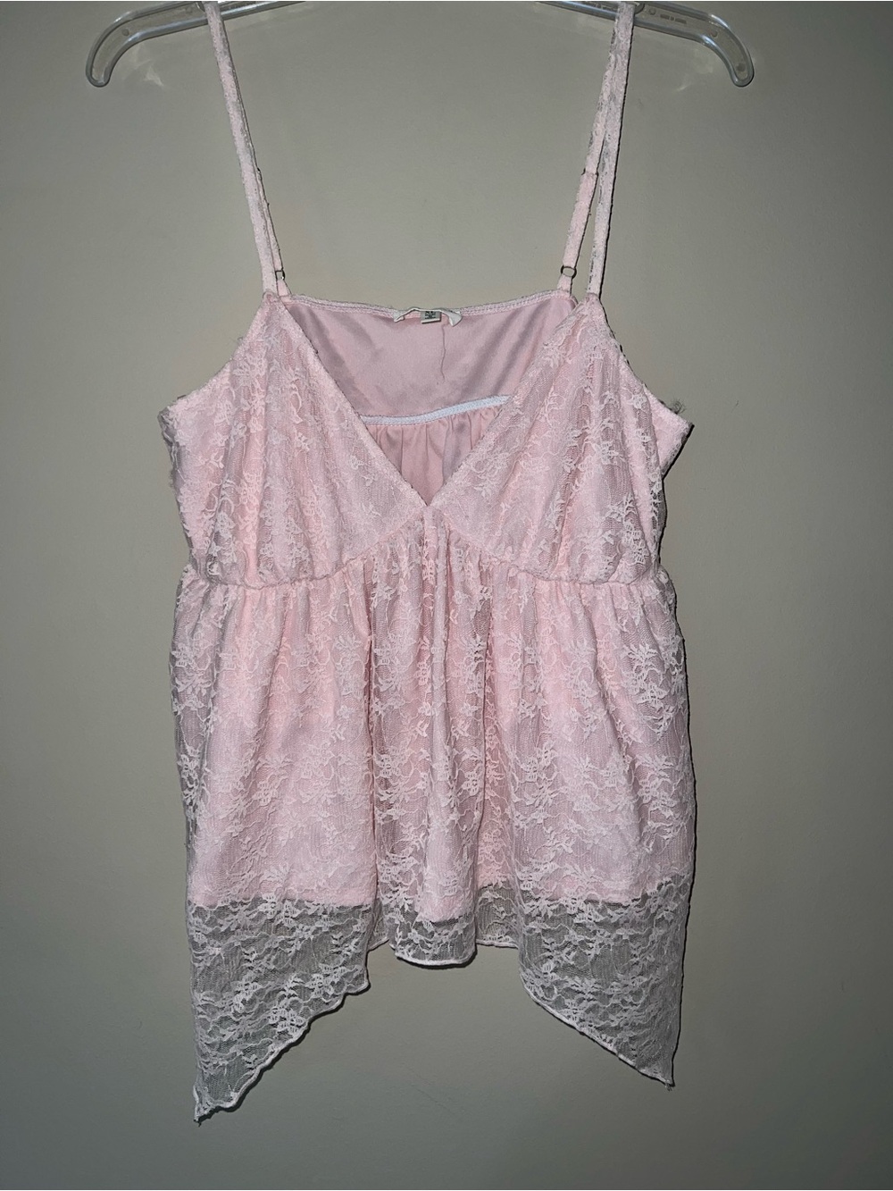 Mixed Threads Los Angeles Pink Asymmetrical Baby Doll Top - XL - NWT